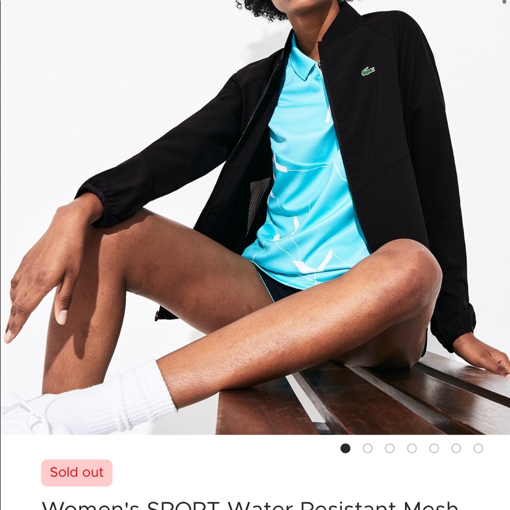 Lacoste *NEVER WORN* Mesh-Back Zip Up Jacket